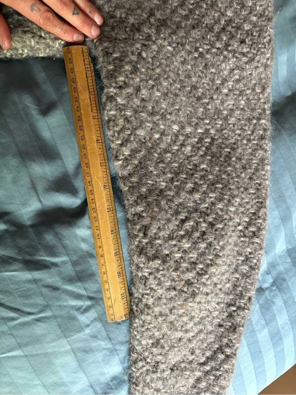 Ozma Gia Hand Knit Alpaca Sweater in Shrub - Picture 10 of 10